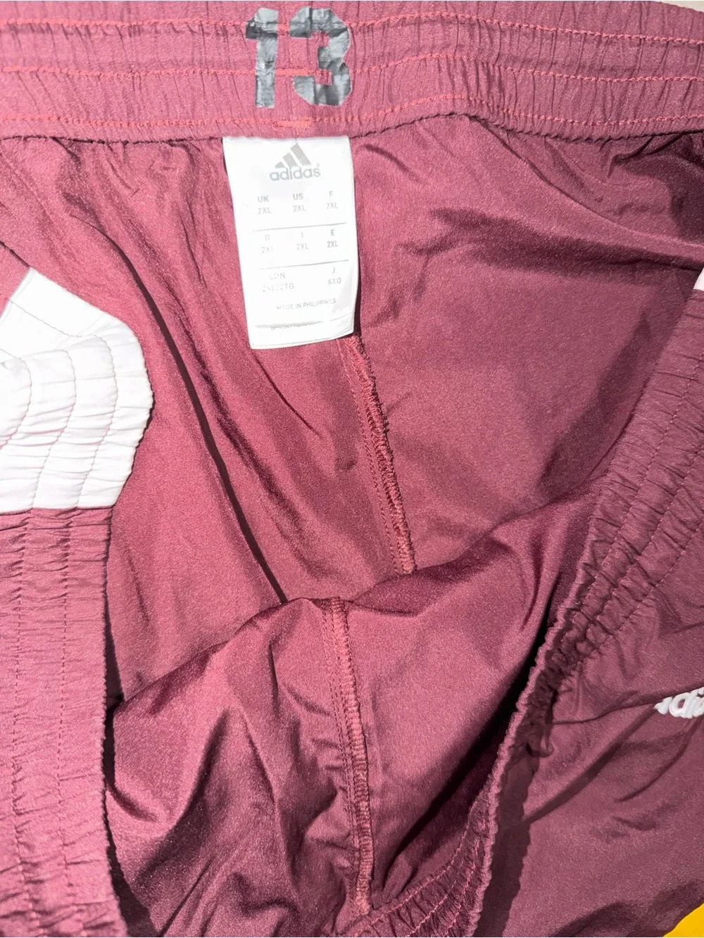Arizona State ASU Sun Devils adidas NCAA wide leg track pants maroon mens 2XL